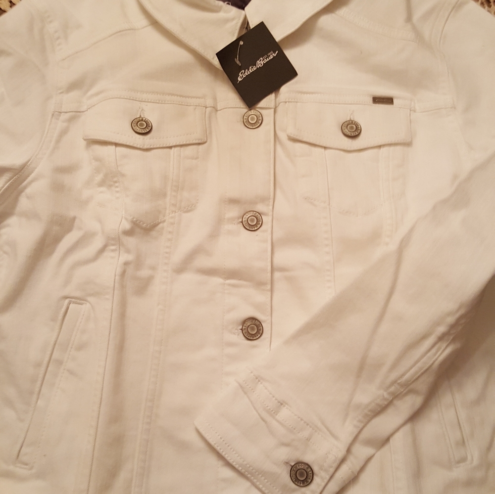 Women's Eddie Bauer Denim Jacket Size Large brand